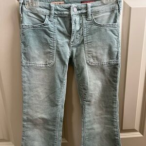 Pilcro Corduroy Jeans in Light Mint Green